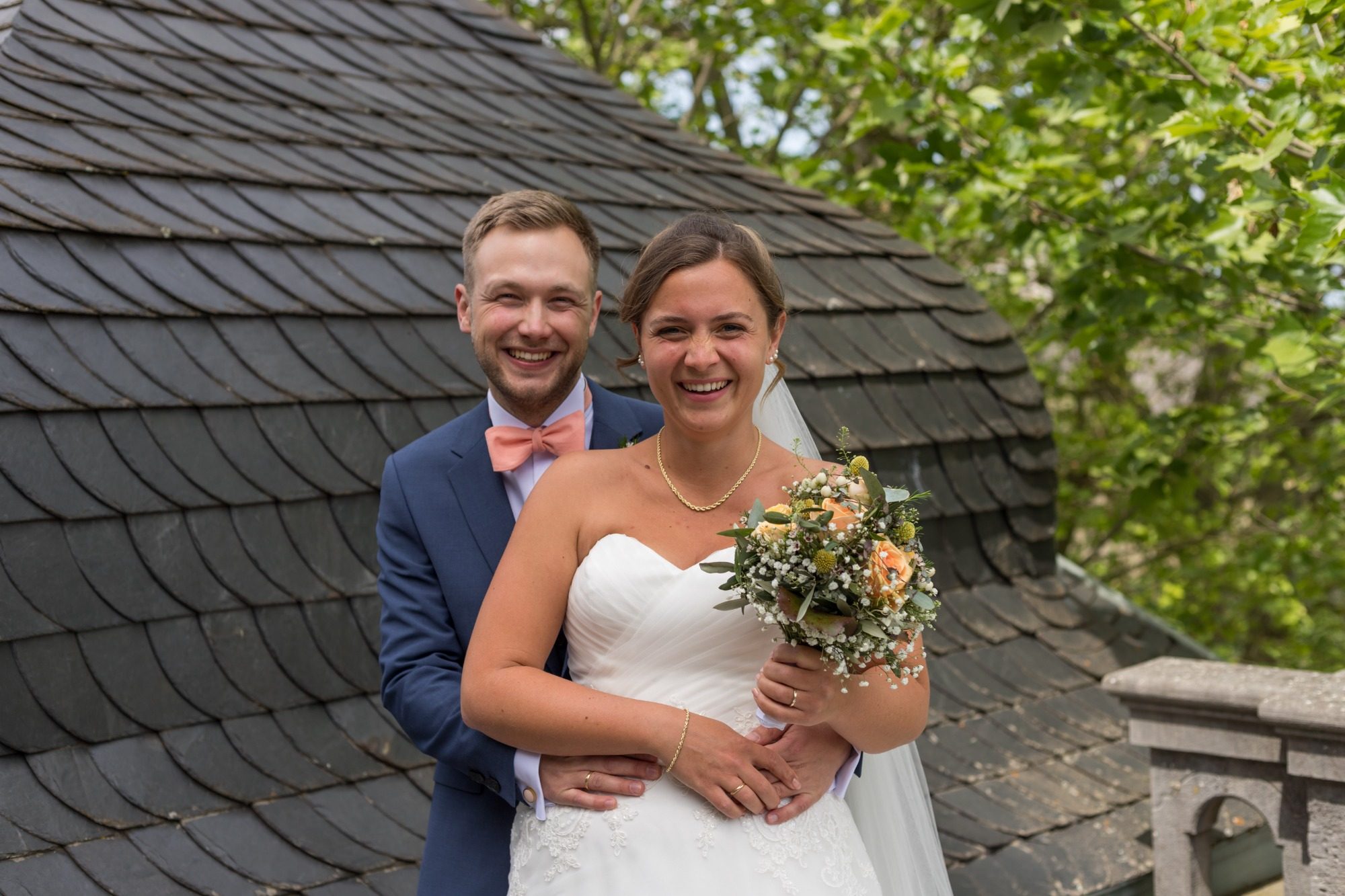 Heiraten im Käppele Würzburg Brautpaar am Käppele Würzburg